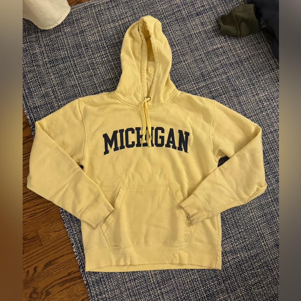 Michigan Yellow Hoodie Sweater